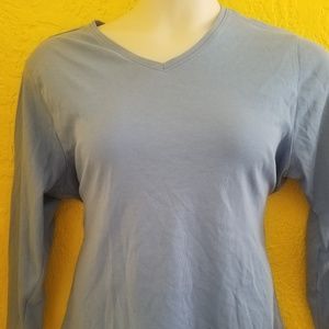 L.L. Bean 3/4 Sleeve V Neck Shirt PLUS Size 1X